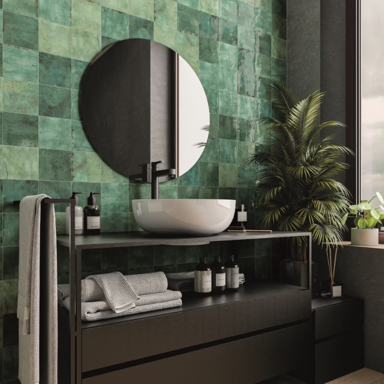 Enamel Moss diverse afmetingen - 1 00203002 enamel square moss 12 5x12 5 stuk sfeer - Enamel Moss 12,5x12,5