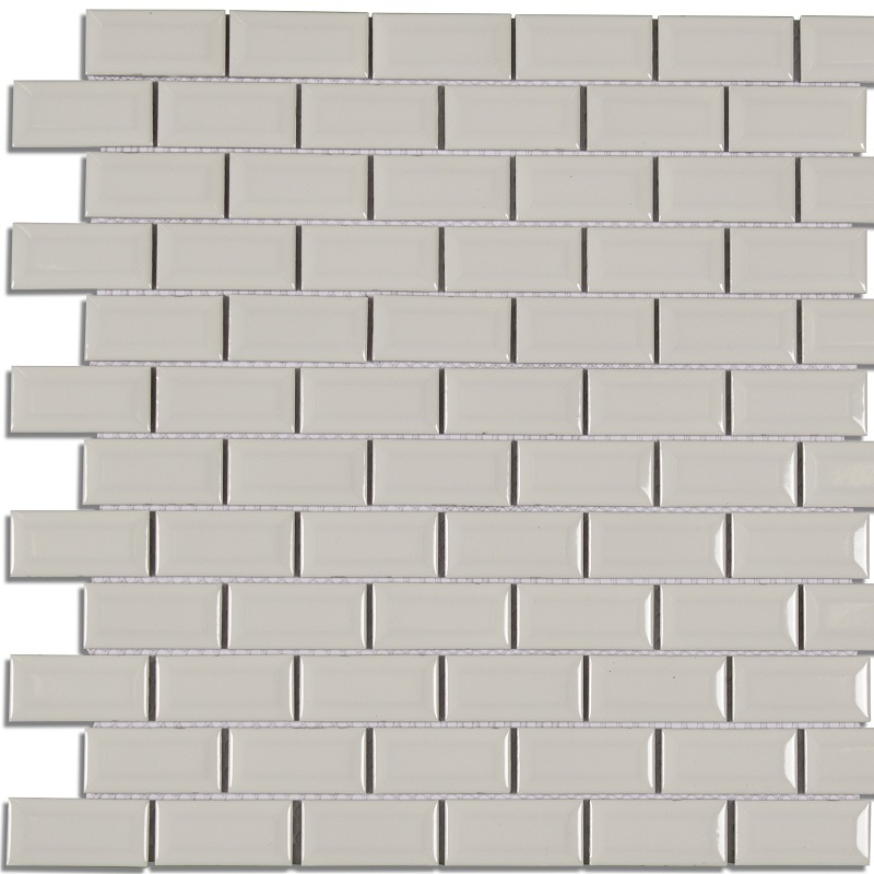 Mini Metro Mosaic White Gloss 29,8x32,2x0,59cm - 1 09520050 0 38m2 mini metro mos white gl 32 2x29 8 - Metro White Moza&iuml;ek 29,8x32,2