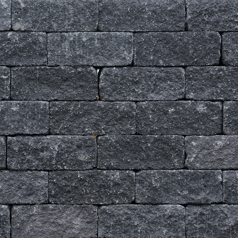 Tuinvisie Wallblock Tumbled Antraciet Gespleten En Getrommeld 30x12x12cm - 208589 wallblock tumbled 12x12x30 cm antraciet 50000376 - Wallblock Tumbled Antraciet 30x12