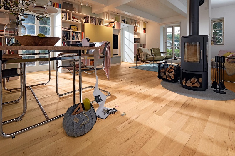 MeisterParquet. longlife PC200 Beuk levendig gestoomd 09046 - 9046 pc200 ultramattlackiert ambiente r01 - Meister.Parquet PC200 09046