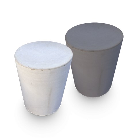 Betonnen Poef Grijs/Zwart Diameter 45cm Hoogte 40cm - Betonnen poef grijs en zwart 1 - Betonnen Poef Diameter 45 Hoogte 40