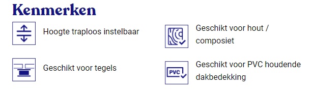 Comfort stelvoet PV5-8 bereik 5 - 8cm - Comfort stelvoet pv5 8 bereik 5 8 cm kenmerken - Comfort stelvoet PV5-8cm