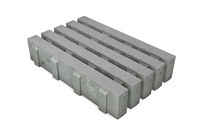 Eco Solution EcoStrook grijs 60x40x12cm - Ecosteen stroke grijs - Eco Solution EcoStrook grijs 60x40x12