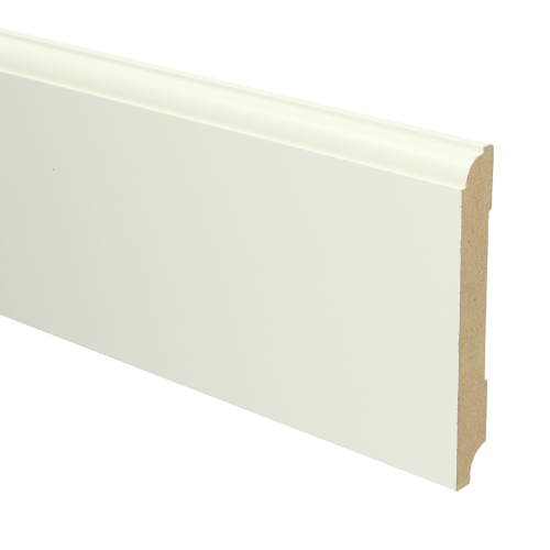 MDF Eigentijdse plint 70x12 wit voorgelakt RAL 9010 - Eigentijdse plint 120x15 9010 1 - 16046