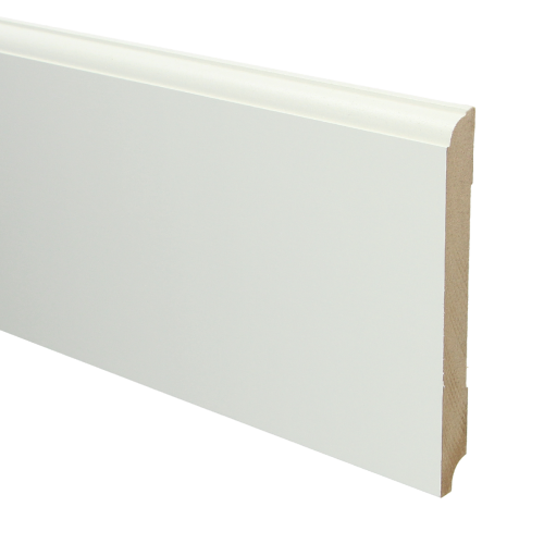 MDF Eigentijdse plint 150x15 wit voorgelakt RAL 9010 - Eigentijdse plint 150 - 16019