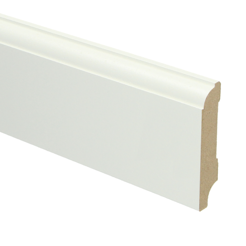 MDF Eigentijdse plint 70x15 wit voorgelakt RAL 9010 - Eigentijdse plint 70x15 - 16015