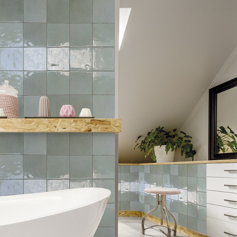 Zel Tetuan Teal 13x13x1cm - G00272101 ambiente zel tetuan teal 2 13x13 sfeer - Zel Tetuan Teal 13x13