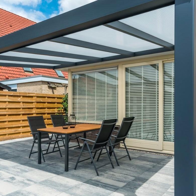 Giallo veranda polycarbonaat dak - Giallo deponti poly 4 - Giallo veranda polycarbonaat dak 406x250cm