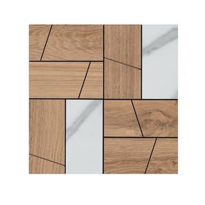 Honey Wood Inciso Mix 30x30cm (op net) - Honey wood mosaico inciso mix 1 - Honey Wood Inciso Mix 30x30cm