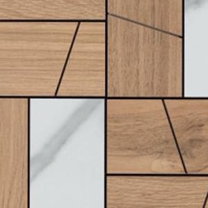 Honey Wood Inciso Mix 30x30cm (op net) - Honey wood mosaico inciso mix - Honey Wood Inciso Mix 30x30cm