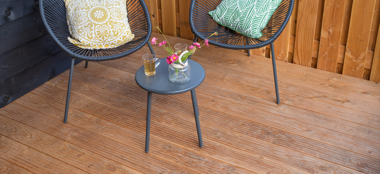 Houten vlonderplanken
