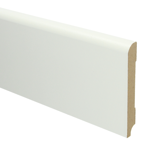 MDF Koloniale plint 120x18 wit voorgelakt RAL 9010 - Koloniale plint 120mm 1 - 16014