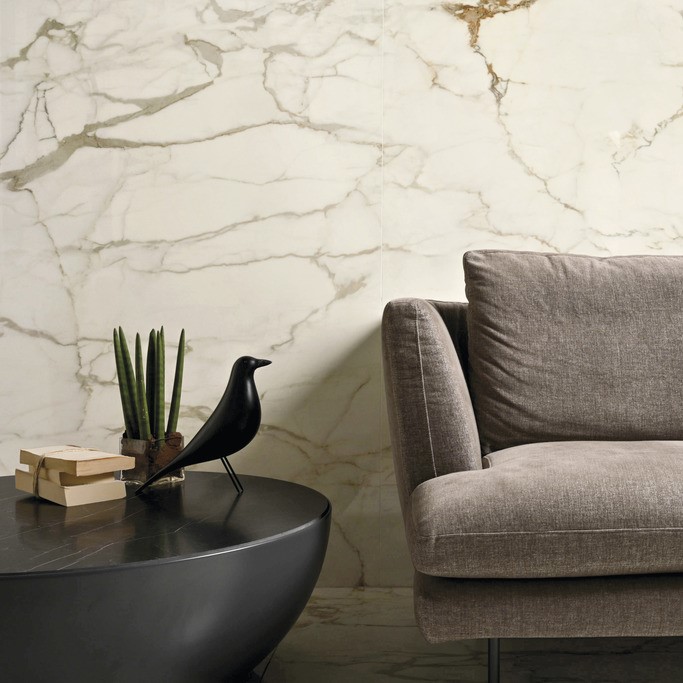 Ariostea Marmi Classici Calacatta Macchia Vecchia Naturale 60x120cm - Marble effect floors calacatta macchia vecchia 02 - Ariostea Calacatta Macchia Naturale 60x120cm