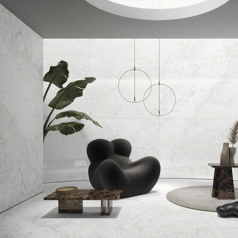 Ariostea Ultra Marmi Michelangelo Altissimo Soft diverse afmetingen - Marble effect floors michelangelo altissimo 06 - Ariostea Michelangelo Soft 37,5x75cm