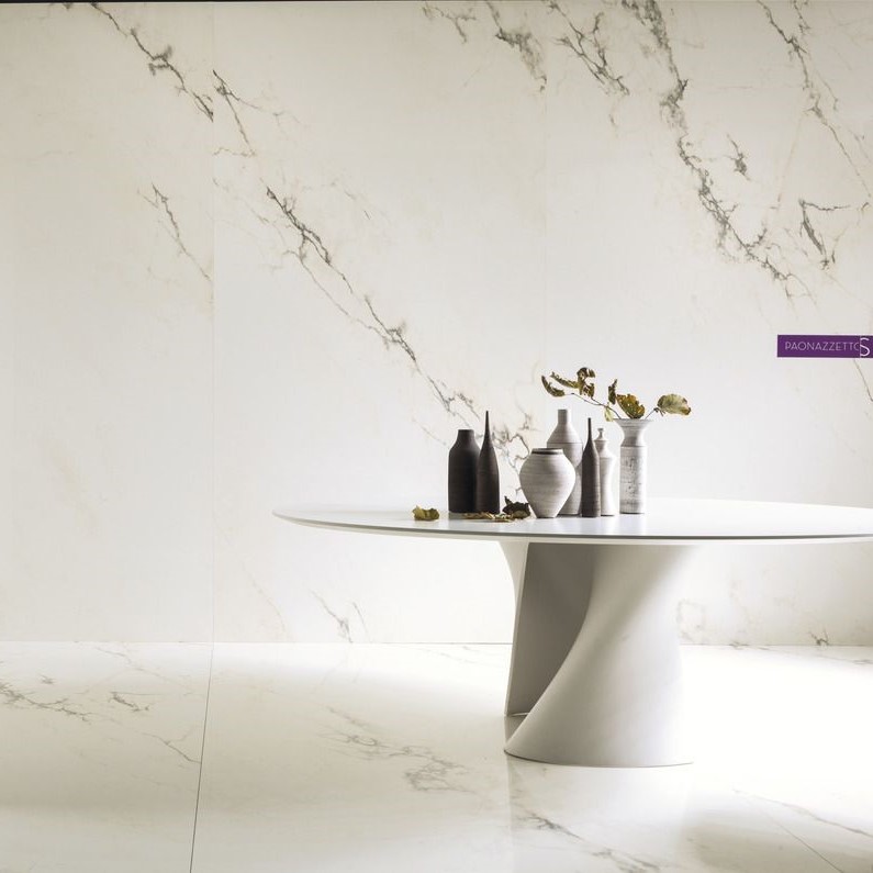 Ariostea Ultra Marmi Paonazzetto S Lucidato Shiny diverse afmetingen - Marble effect white floors paonazzetto s 01 - Ariostea Paonazzetto S Shiny 37,5x75cm