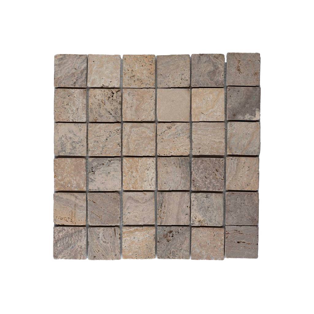 Metric moza&iuml;ek zonsondergang bruin 5x5cm - Metric sunset brown 5x5 - BN113 moza&iuml;ek zonsondergang bruin 