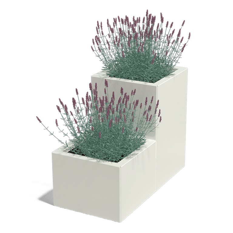 Gepoedercoat Staal Plantenbak Miami Special II 40 - Miami special2 400 ral9010 1 - Gepoedercoate Miami Special II 40