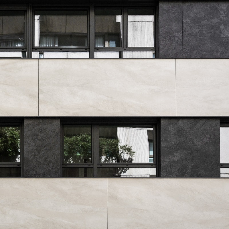Neolith Mirage Silk diverse afmetingen - Mirage facade 2  - Mirage Silk 75x75