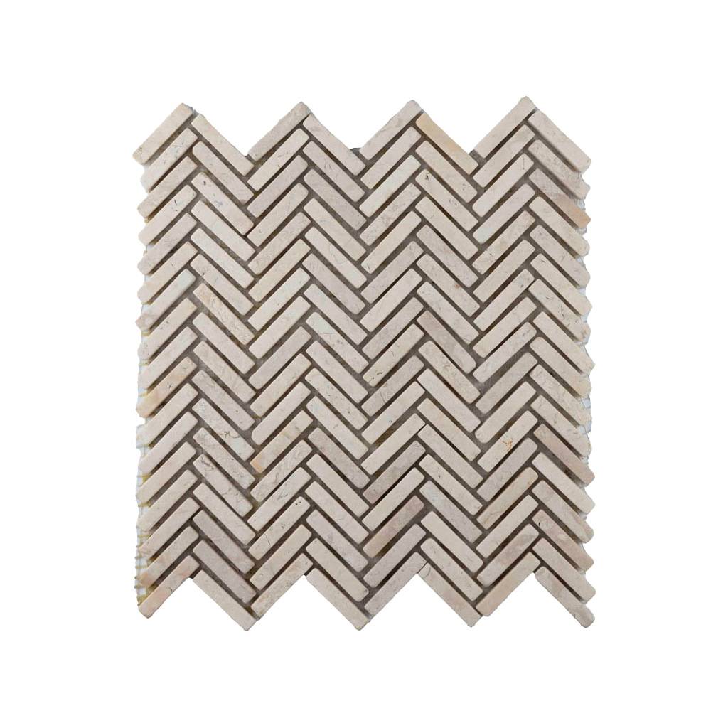 Parket visgraat cr&egrave;me 1x7,3cm - Parquet fishbone cream 1x4 8cm 1 - BN113 visgraat cr&egrave;me (2)
