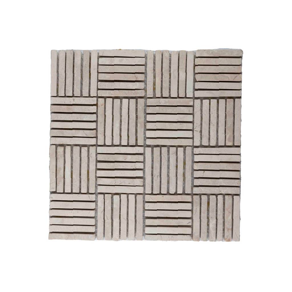 Parket split cr&egrave;me 1x7,3cm - Parquet fishbone cream 1x7 3cm - BN113 split cr&egrave;me (2)