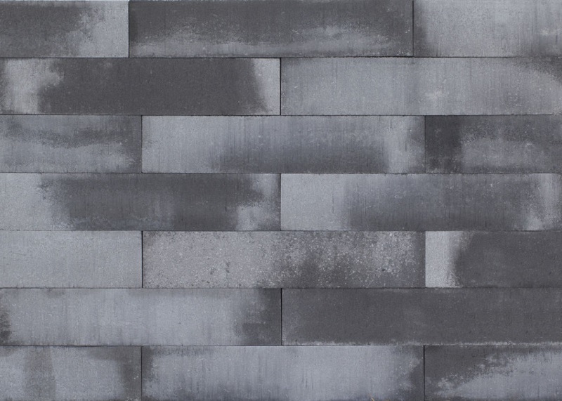 MBI Patioblok Strak Grey/Black 60x15x15cm - Patioblok strak 60x12x12 cm grijszwart 2 - Patioblok Strak Grey 60x15