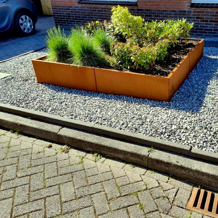Cortenstaal Plantenbak Miami XXL 200x200cm diverse hoogtes - Pbcomixl2000x2000x400 7 - Cortenstaal Plantenbak Miami 200x200x30cm