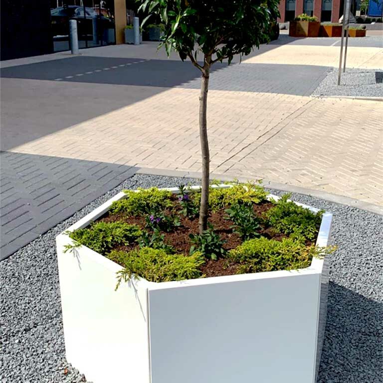 Gepoedercoat Staal Plantenbak Denver 50 diverse hoogtes - Pbpcde1000x600ral9010 1 - Gepoedercoate Denver 50 Hoogte 30cm