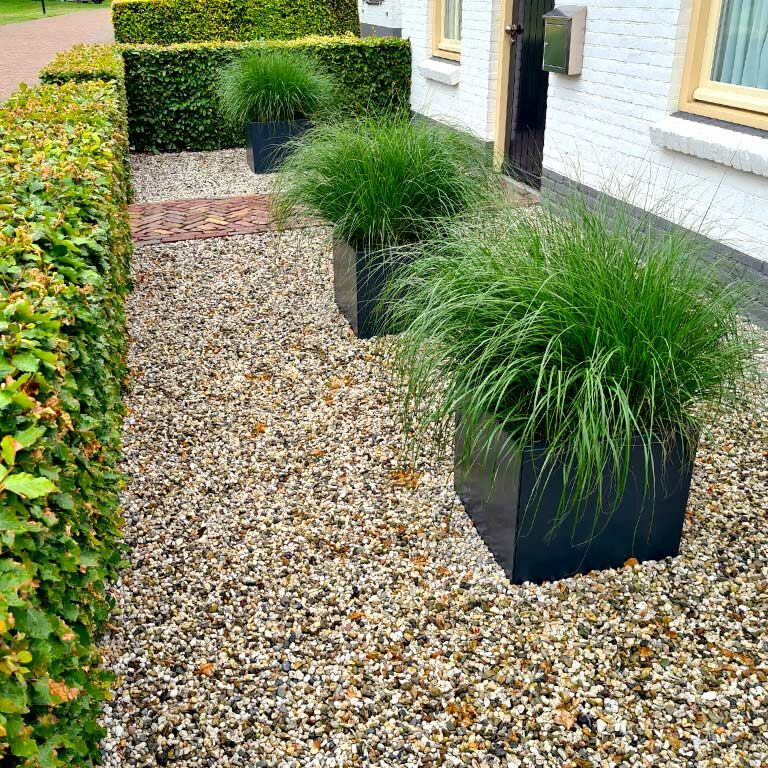 Gepoedercoat Staal Plantenbak Miami 50x50cm diverse hoogtes - Pbpcmi500x500x500ral7016 - Gepoedercoate Plantenbak Miami 50x50x30cm