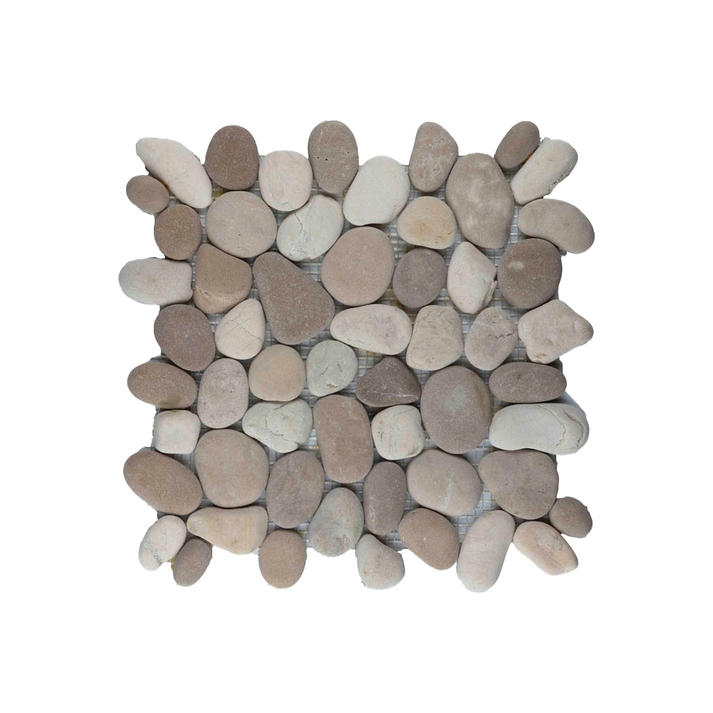 Kiezelstenen regulier mix bruin & wit - Pebbles regulier mix bruin en wit - BN113 regulier bruin-wit
