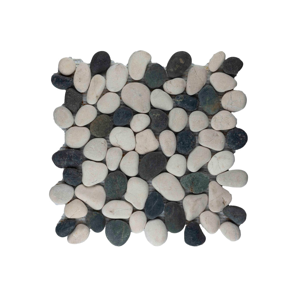 Kiezelstenen regulier mix zwart & wit - Pebbles regulier mix zwart en wit - BN113 regulier zwart-wit