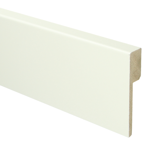 MDF Renovatie plint modern 90x18 voorgelakt RAL 9010 - Renovatie plint - 16022