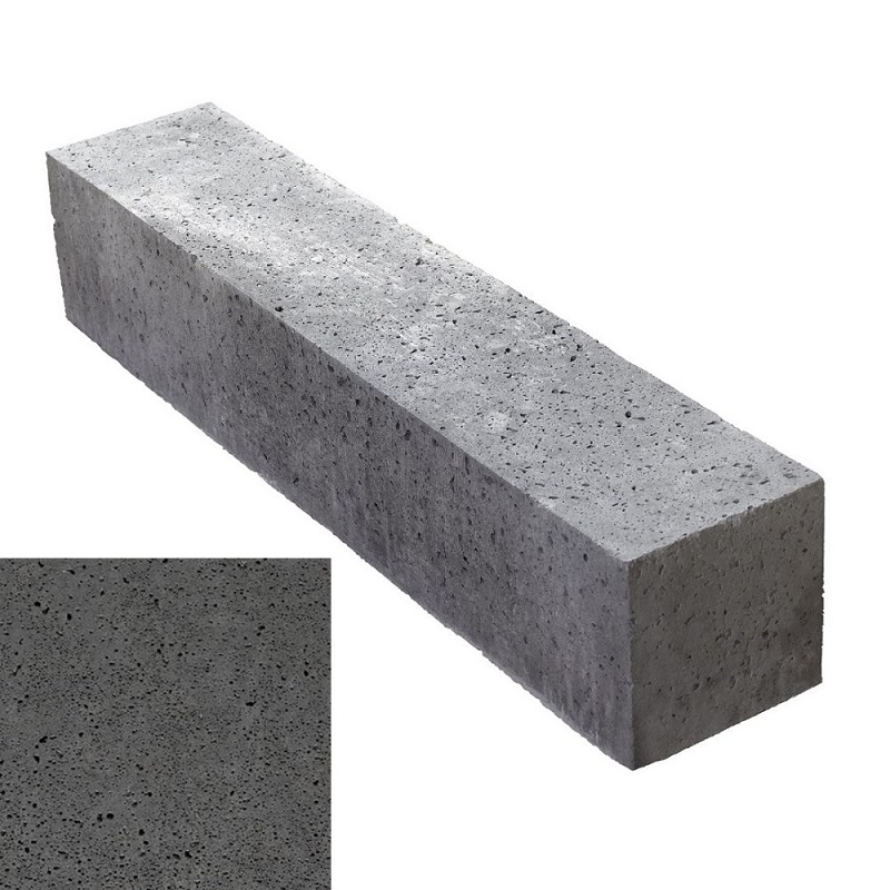 Stapelblok Schellevis Oud Hollands antraciet 100x20x20cm - Schellevis stapelelement oud hollands 75x15x15cm antraciet 2 - Stapelblok Oud Hollands antraciet 100x20x20cm