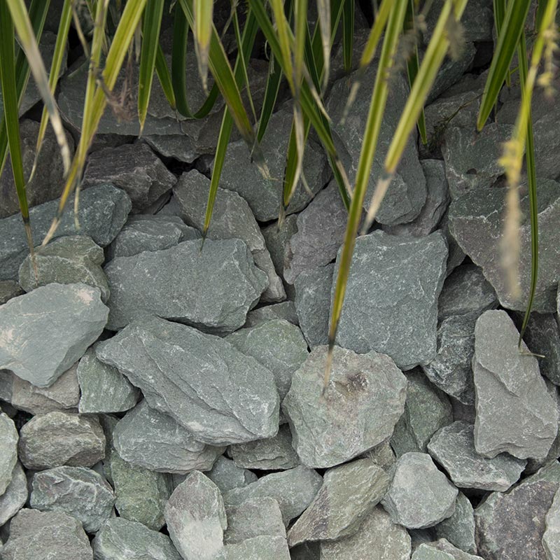 Canadian Slate groen 30-60mm - Sfeer canadian slate groen -  Canadian Slate groen 30-60mm Midibag