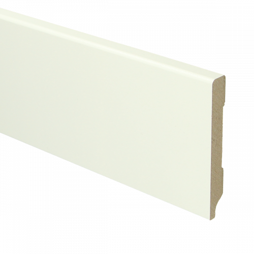 MDF Moderne plint 70x12 wit voorgelakt RAL 9010 - Sfeerpint ral 9010 2 - 16030