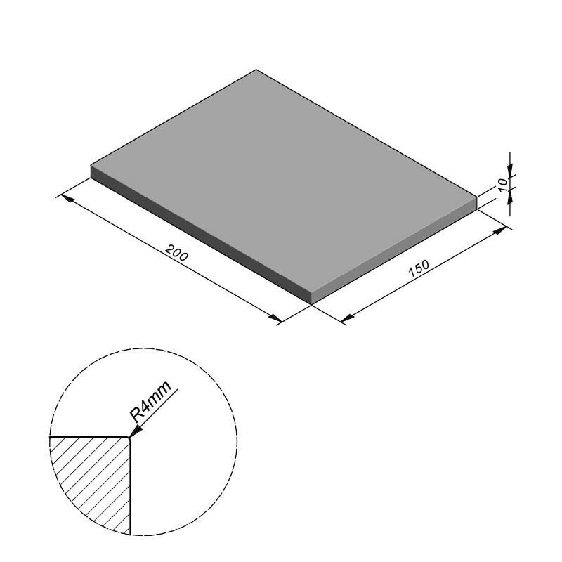Megategel Smooth grey velvet 200x150x10cm - Smooth megategel afmeting 200x150 1 - Megategel Smooth grey velvet 200x150x10cm