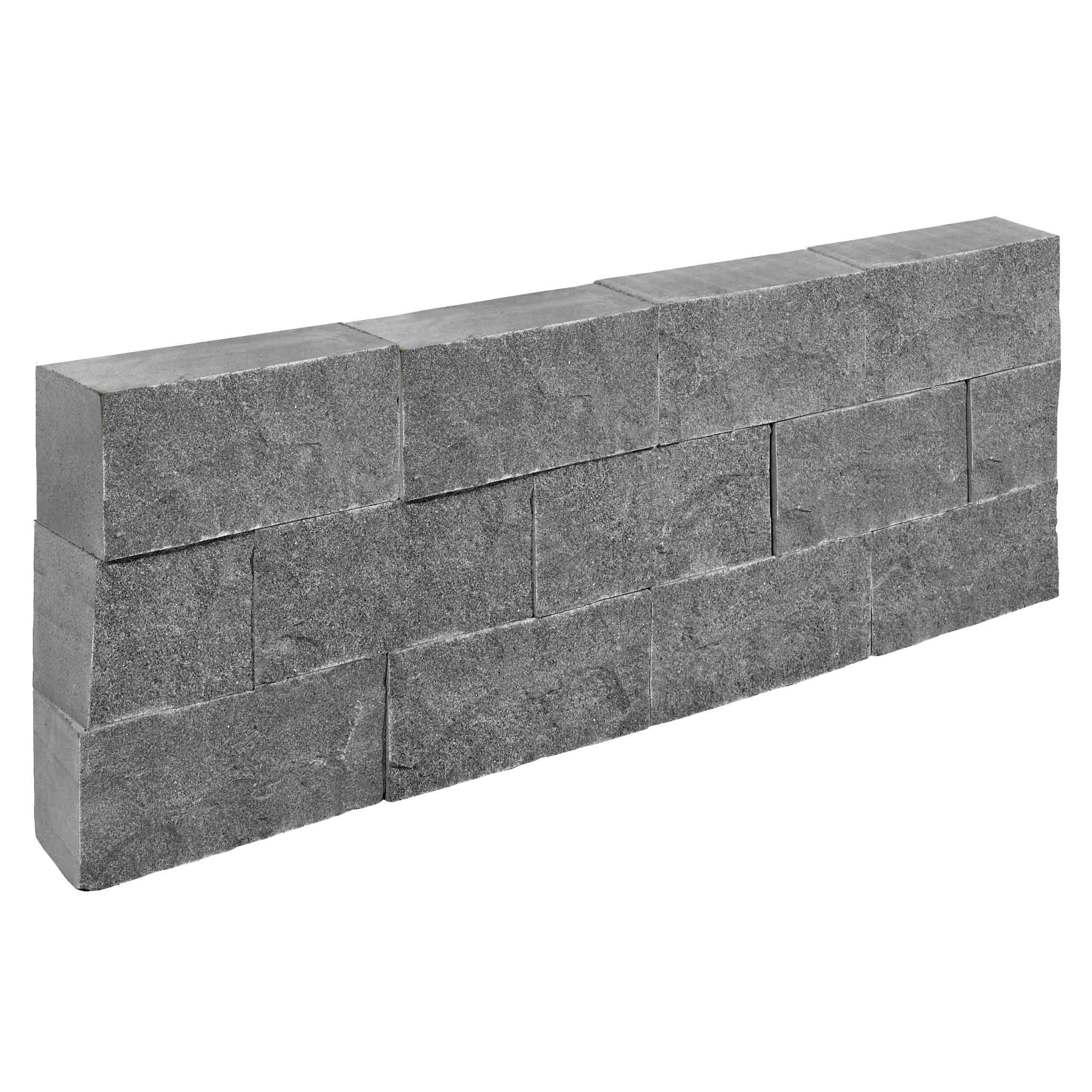Stapelblok Castle Rock Tibet Dark Grey 35x15x15cm - Stapelblokken castle rock tibet dark grey 1 - Stapelblok Castle Rock Tibet Dark Grey (G3654