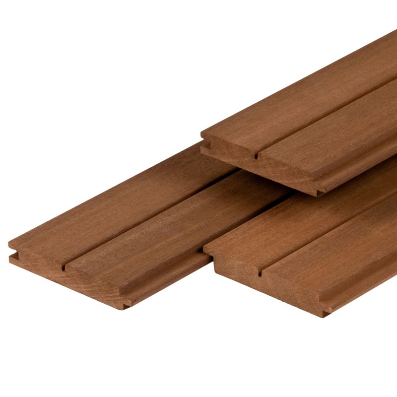 Thermoline gevelbekleding Ayous dubbel Rhombus profiel diverse afmetingen TH24 - Thermoline ayous dubbel profiel - Gevelbekleding Ayous dubbel profiel b67