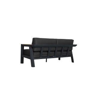 Loungeset Alexia - Alexia loungeset n145 zwarte bank - N145
