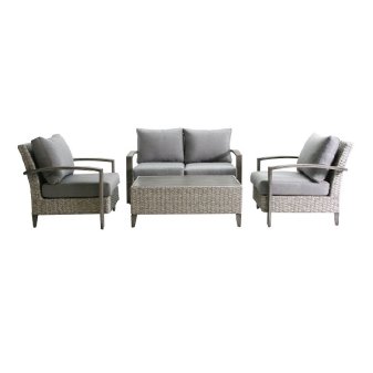 Loungeset Bradley - Bradley loungeset riet met kussens - 7020