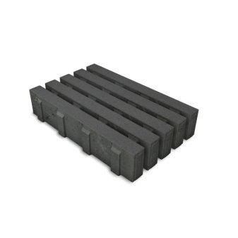 Eco Solution EcoStrook antraciet 60x40x12cm - Ecosteen stroke antraciet - Eco Solution EcoStrook antra 60x40x12