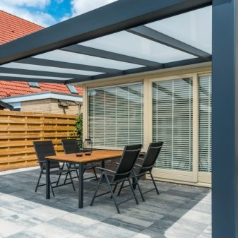 Giallo veranda polycarbonaat dak - Giallo deponti poly 4 - Giallo veranda polycarbonaat dak 406x250cm