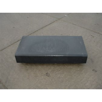 Traptrede holbloktrede zwart diverse lengtes - Holblok traptrede 15x50x100 zwart - Traptrede holbloktrede zwart lengte 50cm