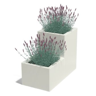 Gepoedercoat Staal Plantenbak Miami Special II 40 - Miami special2 400 ral9010 1 - Gepoedercoate Miami Special II 40