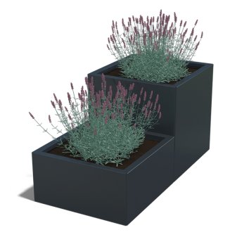 Gepoedercoat Staal Plantenbak Miami Special II 60 - Miami special2 600 ral7016 1 - Gepoedercoate Miami Special II 60