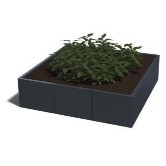 Gepoedercoat Staal Plantenbak Miami XXL 150x150cm diverse hoogtes - Miami xxl 150x150x40 ral7016 1 - Gepoedercoate Plantenbak Miami 150x150x30cm