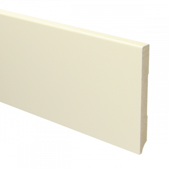 MDF Moderne plint 120x15 voorgelakt RAL 9001 - Moderne plint 120 ral 9001 1 - 15929