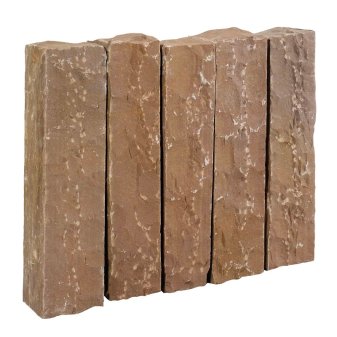 Palissades Kandla Multicolor 12x12cm diverse hoogtes - Palissades autumn brown 1 - Palissades Kandla Multicolor 50x12x12cm