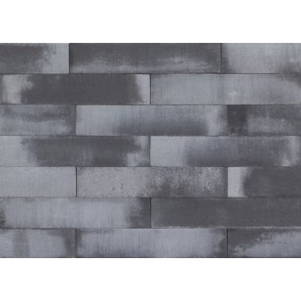 MBI Patioblok Strak Grey/Black 60x15x15cm - Patioblok strak 60x12x12 cm grijszwart 2 - Patioblok Strak Grey 60x15