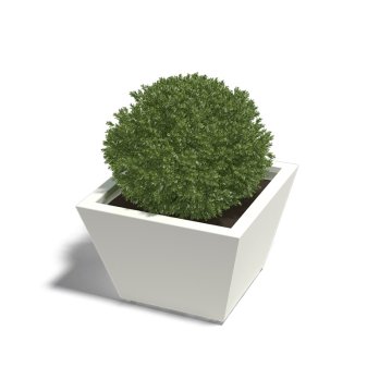 Gepoedercoat Staal Gelaste Plantenbak Cone 60x60x40cm - Pb pi las c 600x600x400 ral9010 2 - Gepoedercoate Plantenbak Cone 60x60x40cm