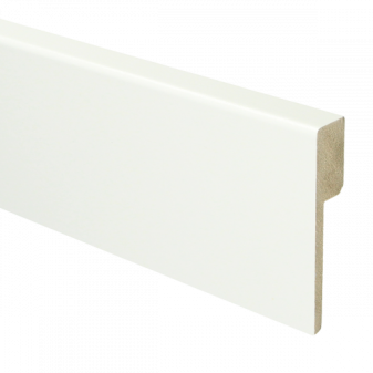 MDF Renovatie plint modern 90x18 voorgelakt RAL 9016 - Renovatieplint 9016 - 15975